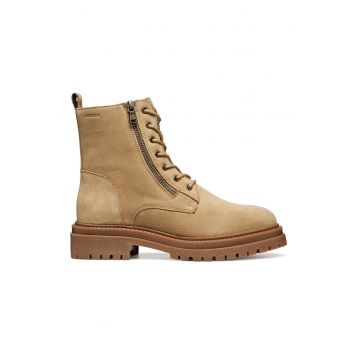 Ghete de piele intoarsa cu fermoar