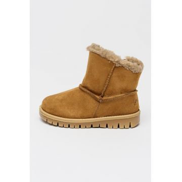 Ghete slip-on cu captuseala din blana shearling