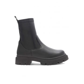 Botine dama -  590486293359739 - Piele naturala - Negru