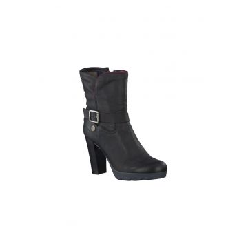 Botine dama  piele naturala - confortabile - negru