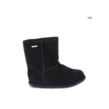 Botine dama -  piele naturala - negru -