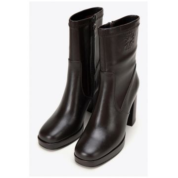 Botine dama -  piele naturala - toc inalt