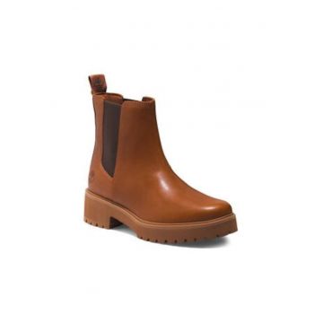 Ghete Chelsea pentru femei -  303223700 - piele naturala - maro -