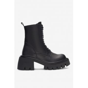 Ghete dama  5904862957777 - Piele naturala - Negru