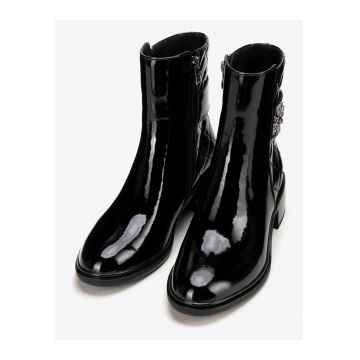 Ghete dama -  Chelsea - piele naturala - negre