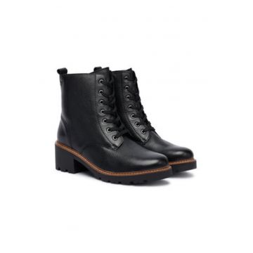 Ghete dama pana la glezna -  305256867 - piele naturala - negre