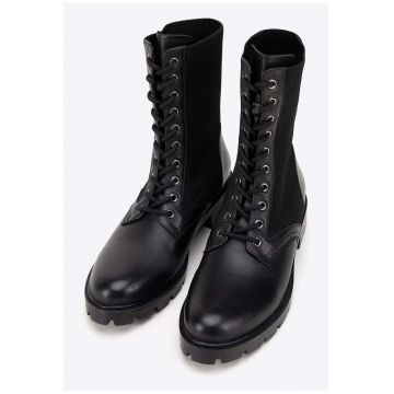 Ghete dama  piele naturala - flexibile - negre