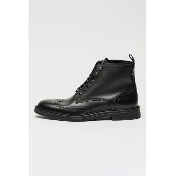 Ghete de piele cu fermoar lateral Calev