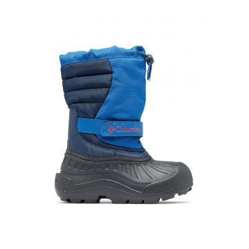 Ghete de zapada copii -  albastru - material textil