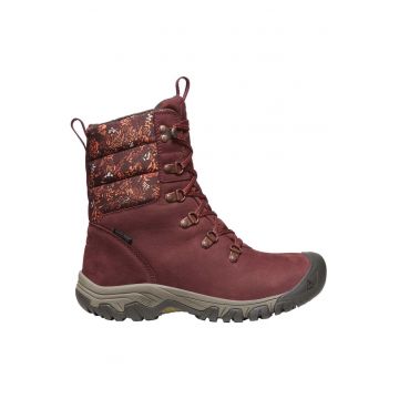 Ghete impermeabile din piele cu insertii textile Greta
