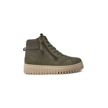 Botine 1-25206-43 Kaki -  Piele naturala