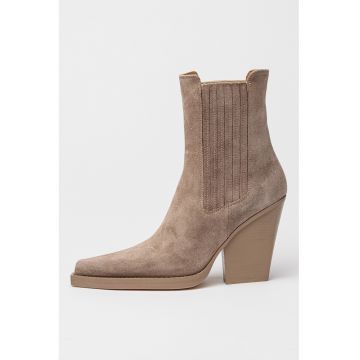 Botine cowboy din piele intoarsa Dallas