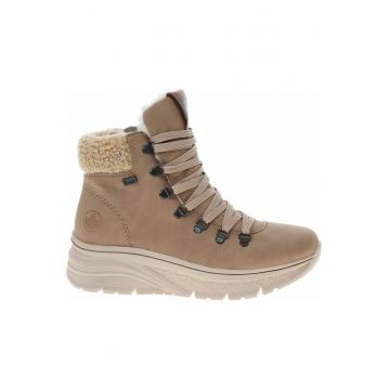 Botine dama 48034-20 -  Sintetic - Bej
