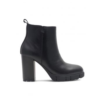 Botine dama -  590558805007041 - Piele naturala - Negru