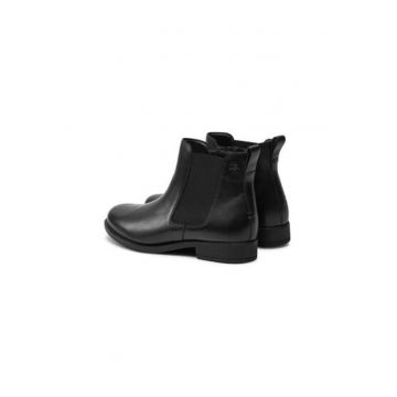 Botine dama  64503 - Piele naturala - Negru
