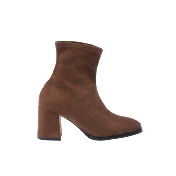 Botine din piele intoarsa ecologica