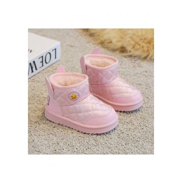 Cizme Imblanite Roz Lucios - Duck - Peste glezna - Roz - Casual - Cizme - Piele ecologica - Fete - Cauciuc - pentru mers - Fara inchidere - Roz