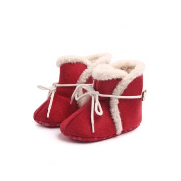 Cizmulite  IDD0812-1-c5 pentru bebelusi - rosu