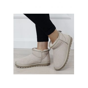 Ghete bej din piele naturala W5821 118 18288