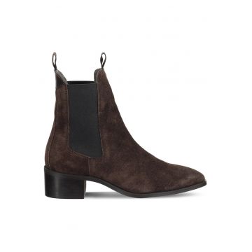 Ghete dama 305603937 -  Piele naturala - Maro