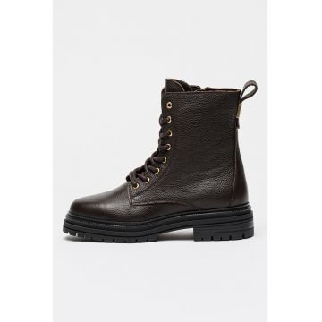 Ghete din piele cu benzi pull-on