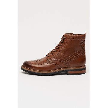 Ghete din piele cu model brogue Newford
