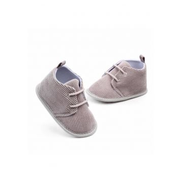 Ghete  Din Reiat - Siret - Casual - Textil - Baieti - Gri - 9-12 luni -