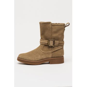 Ghete medii din piele intoarsa Nella