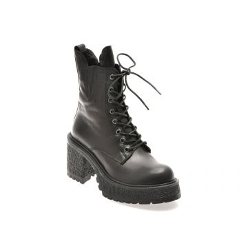 Ghete MOLLY BESSA negre, 6298011, din piele naturala