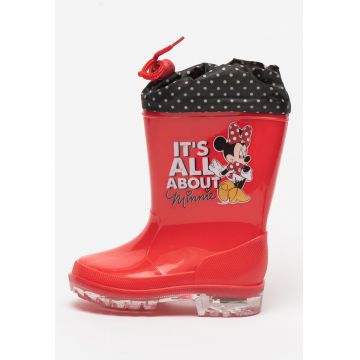Cizme de ploaie de cauciuc cu Minnie Mouse