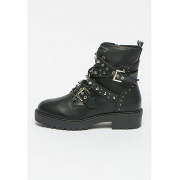 Ghete biker din piele ecologica Ghete biker din piele ecologica