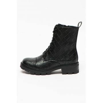 Ghete de piele ecologica cu model piele de crocodil