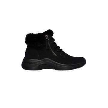 Ghete de piele intoarsa cu blana sintetica On The Go Midtown