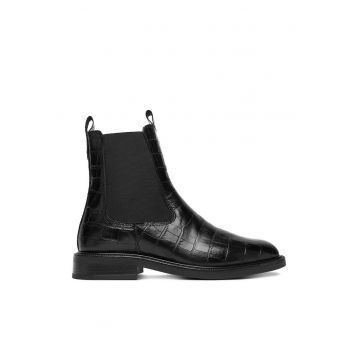 Botine dama C-PETRA-25478PE-C -  Piele naturala - Negru