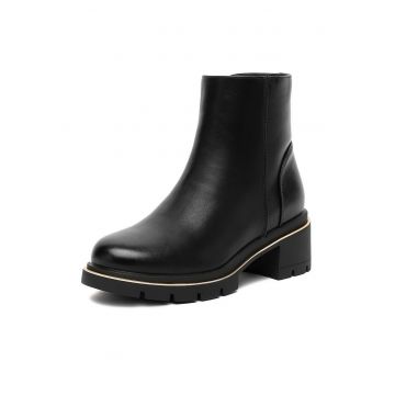 Botine dama CEO-HY58957-2A -  Negru - Textil