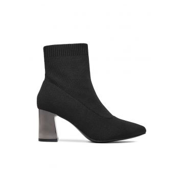 Botine dama  CEO-R25AW0416 - sintetic - negru