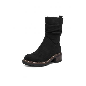 Botine dama CEO-WS6396-02 -  Textil - Negru