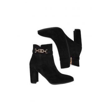 Botine dama CEO-ZAINA-01 -  Textil - Negru