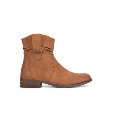 Botine dama -  cowgirl - maro