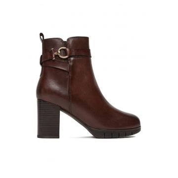 Botine dama  Dalila - piele naturala - maro -