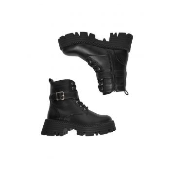 Botine dama KX238825 -  Textil - Negru