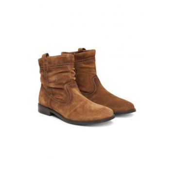 Botine dama  material piele naturala - maro