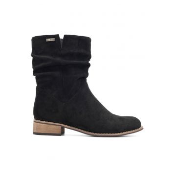 Botine dama -  negru - textil WS14087-02