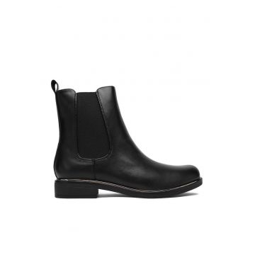 Botine dama -  negru - textil