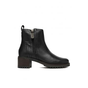 Botine dama  Piele naturala - Negru