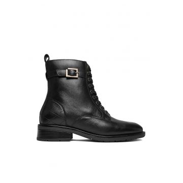 Botine dama piele naturala  negru