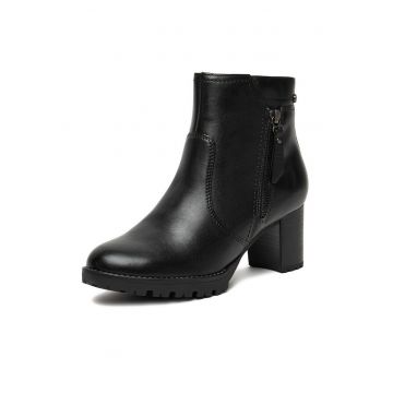 Botine dama -  piele naturala - negru - CEO-WB-LETICIA-01