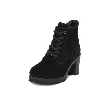Botine dama -  piele naturala - negru CEO-WI23-LUM-02