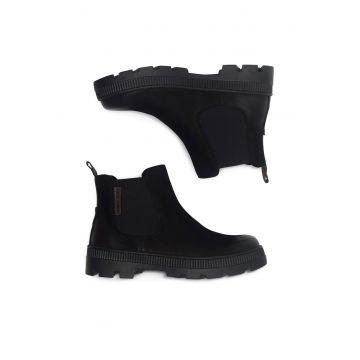Botine dama -  piele naturala - negru CEO-WI23-PUSZAN-01