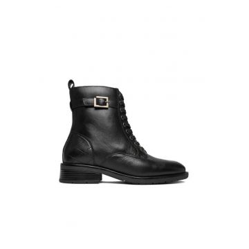 Botine dama piele naturala  negru - Negru
